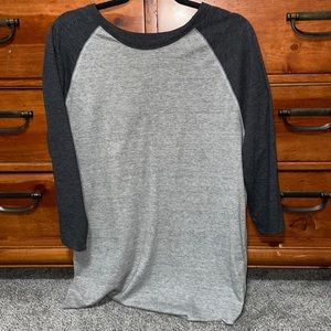 21Men, dark gray and light gray, 3/4 length sleeve shirt